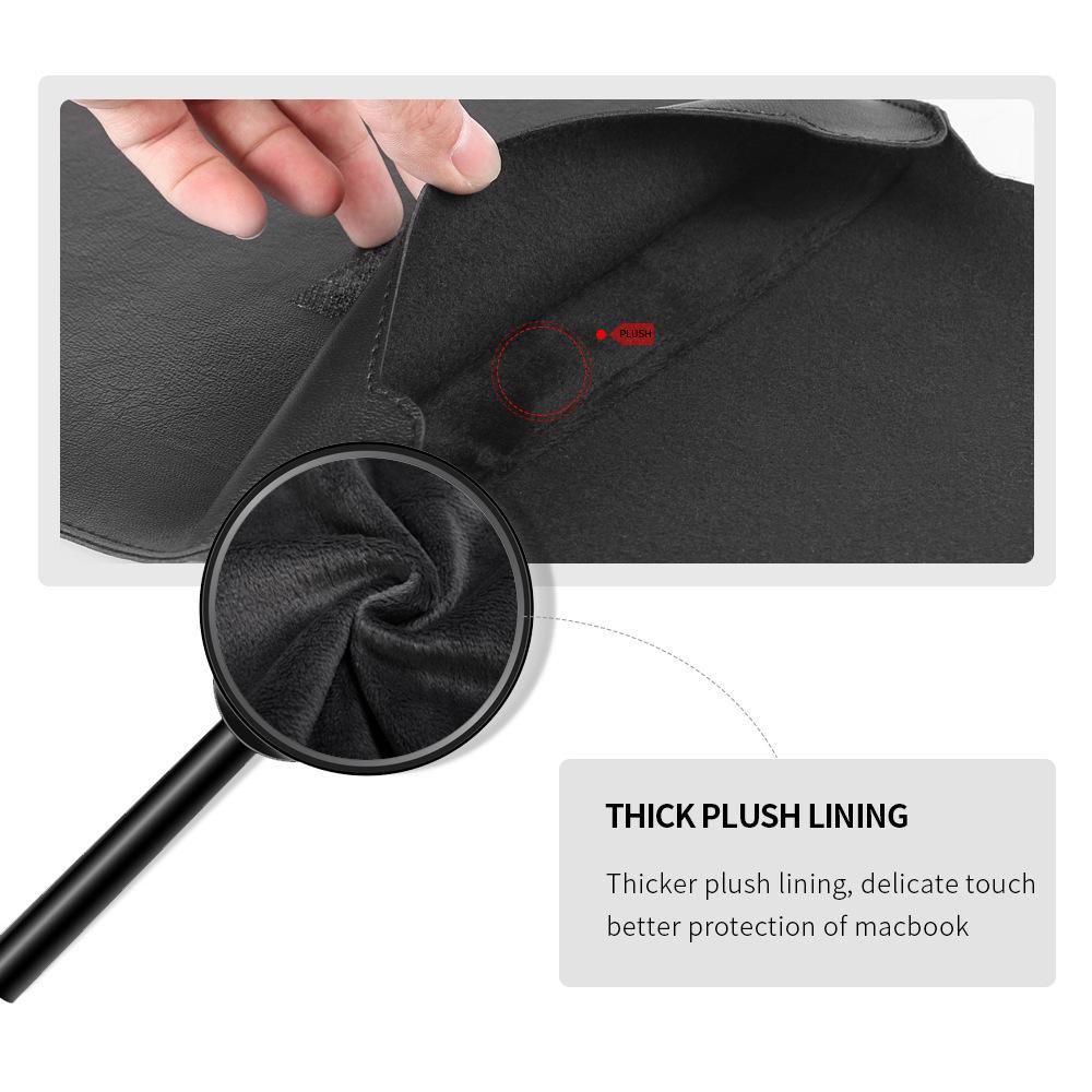 13General Laptop Bag PU Notebook Case Stand Function Liner Sleeve Unisex Solid Fasion For Macbook Air Pro 13 Inch GreatEagleInc
