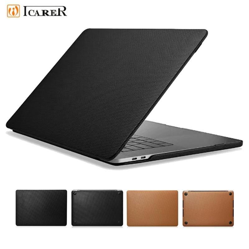 13Genuine Leather Laptop Case for Apple Macbook Pro 15 2018 A1990 A1707 Flip Cover for Macbook Pro 13 2018 A1989 A1706 A1708 Shell GreatEagleInc