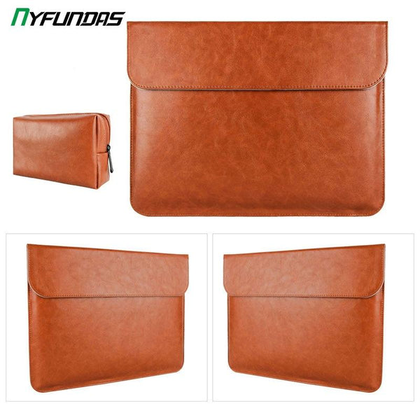 13Microfiber PU leather Sleeve Protector bags For Macbook Air Pro Retina 13 12 15 Mac Book laptop sleeve For macbook pro 16 case GreatEagleInc