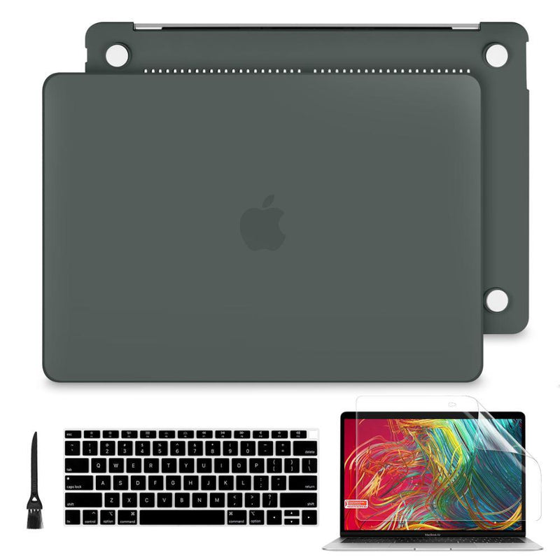 13New Matte Midnight Green Color Laptop Case for Macbook Air 13 2018 2019 Pro Retina 13'' 15" Touch bar A2159 A1989 A1932 Model GreatEagleInc