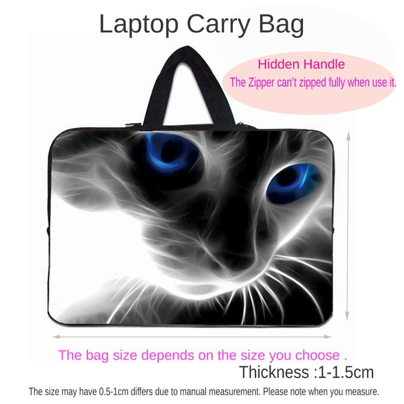 13Plain Black Computer Carry Bag Mens Laptop Bag Portable Sleeve Case Notebook Tablet Pouch For 10 12