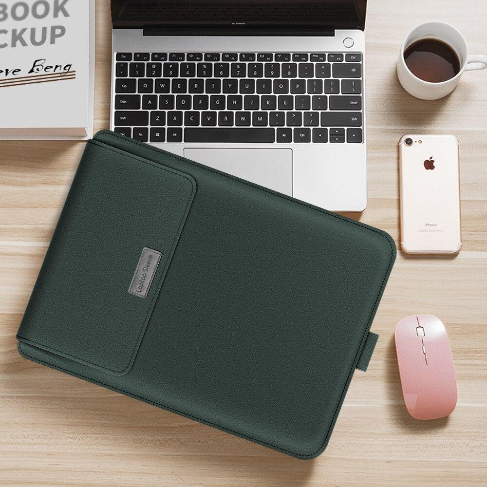 13PU Leather Laptop Case For Macbook Air 13 2020, Laptop Sleeve with holder 11 12 13 15.6 inch Notebook Bag for macbook pro 13 15 GreatEagleInc