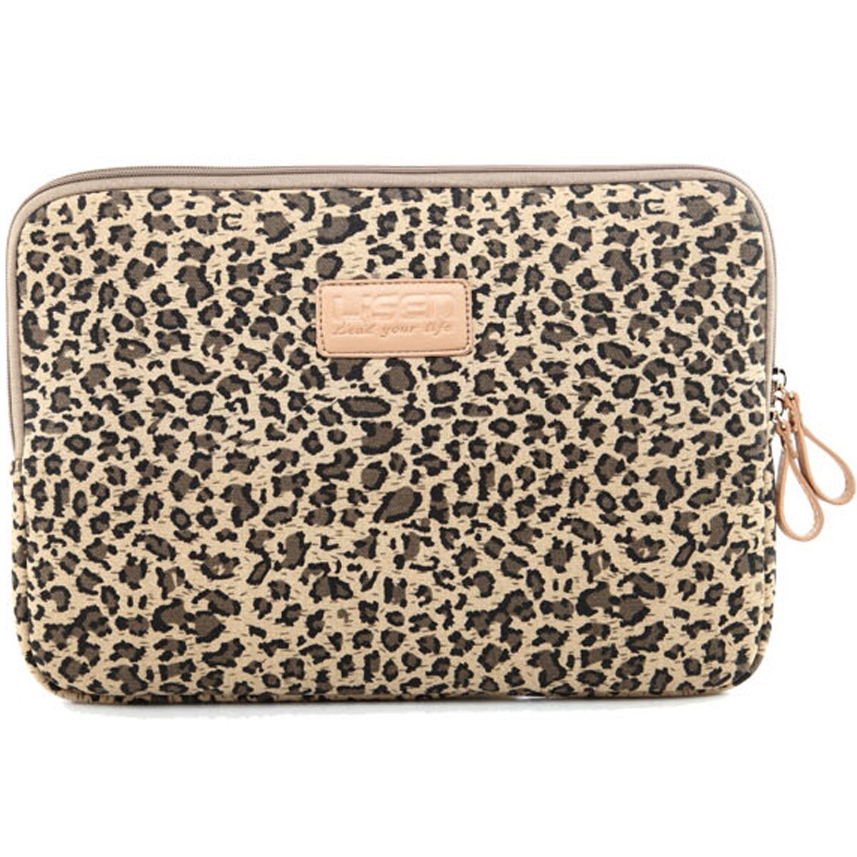 13shockproof leopard pouch handbag Liner Sleeve Case for Macbook air 13 14 15 15.4 Cover for Retina Pro 13.3