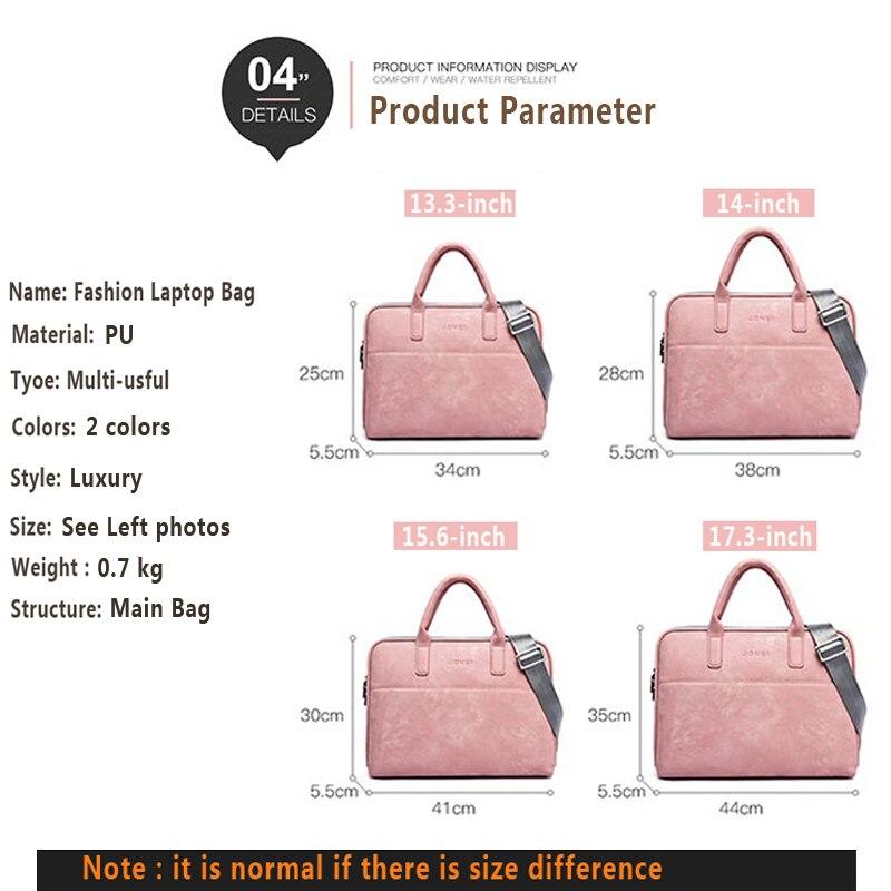 13Urgrico Fashion PU Leather Laptop bag for women 14 15.6 17.3inch for macbook air 13 inch casual portable waterproof Notebook bag GreatEagleInc