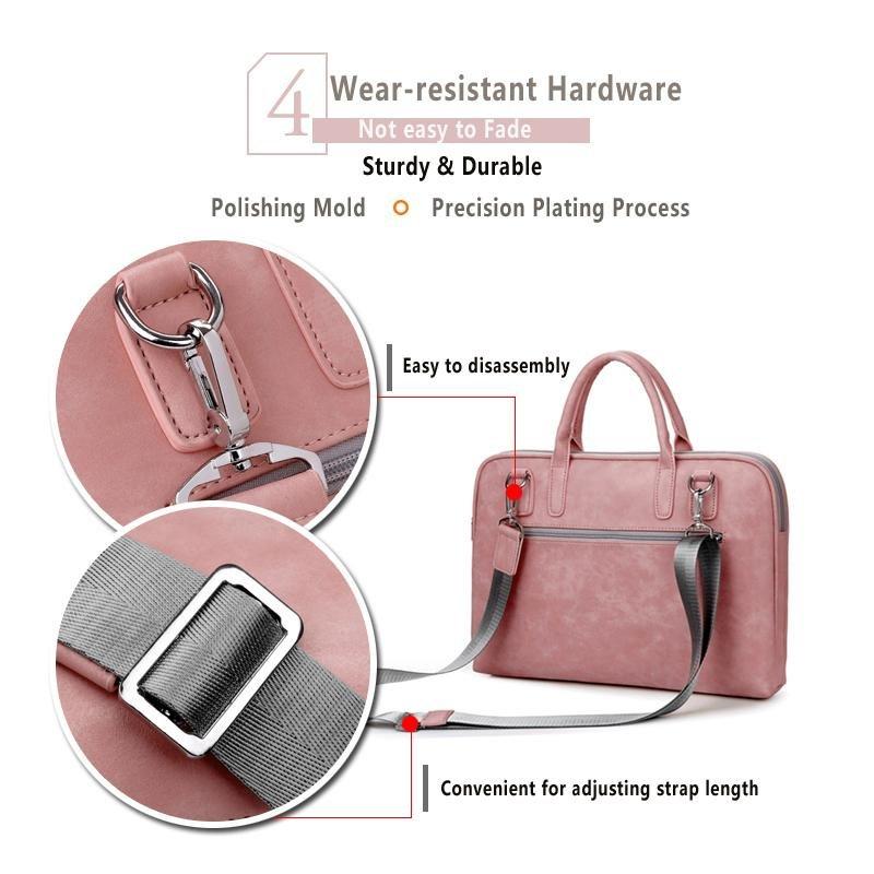 13Urgrico Fashion PU Leather Laptop bag for women 14 15.6 17.3inch for macbook air 13 inch casual portable waterproof Notebook bag GreatEagleInc