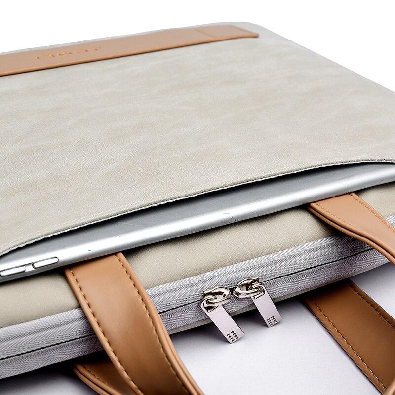 13Waterproof PU Leather Laptop bag Case Casual Notebook Handbag for women 13 13.3 14 15 15.6 inch Briefcase For Macbook pro men GreatEagleInc