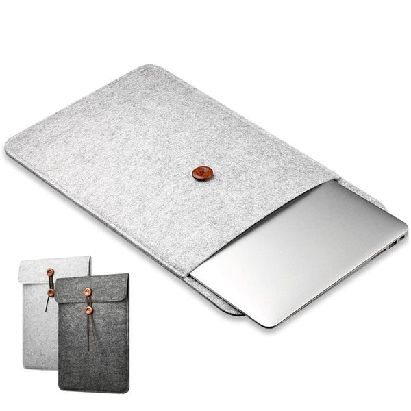 13Wool Felt Notebook Sleeve Bag Laptop Handbag Case For Macbook Air Pro 11 12 13 15 Retina Laptop Briefcase Computer Liner Bag GreatEagleInc