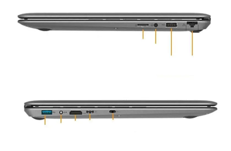 14.1 Inch Fast 8GB 256GB mini laptop notebook computer pc (Silver Intel Pentium)