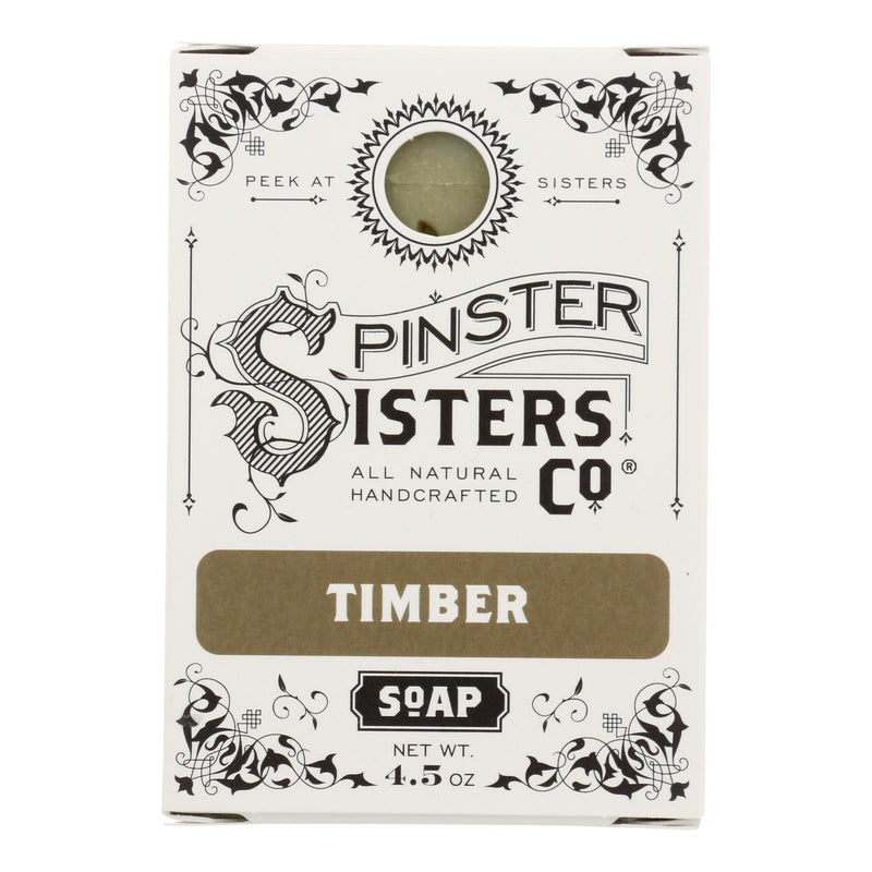 Spinster Sisters Company - Soap Bar Timber - 1 Each-4.5 Ounces