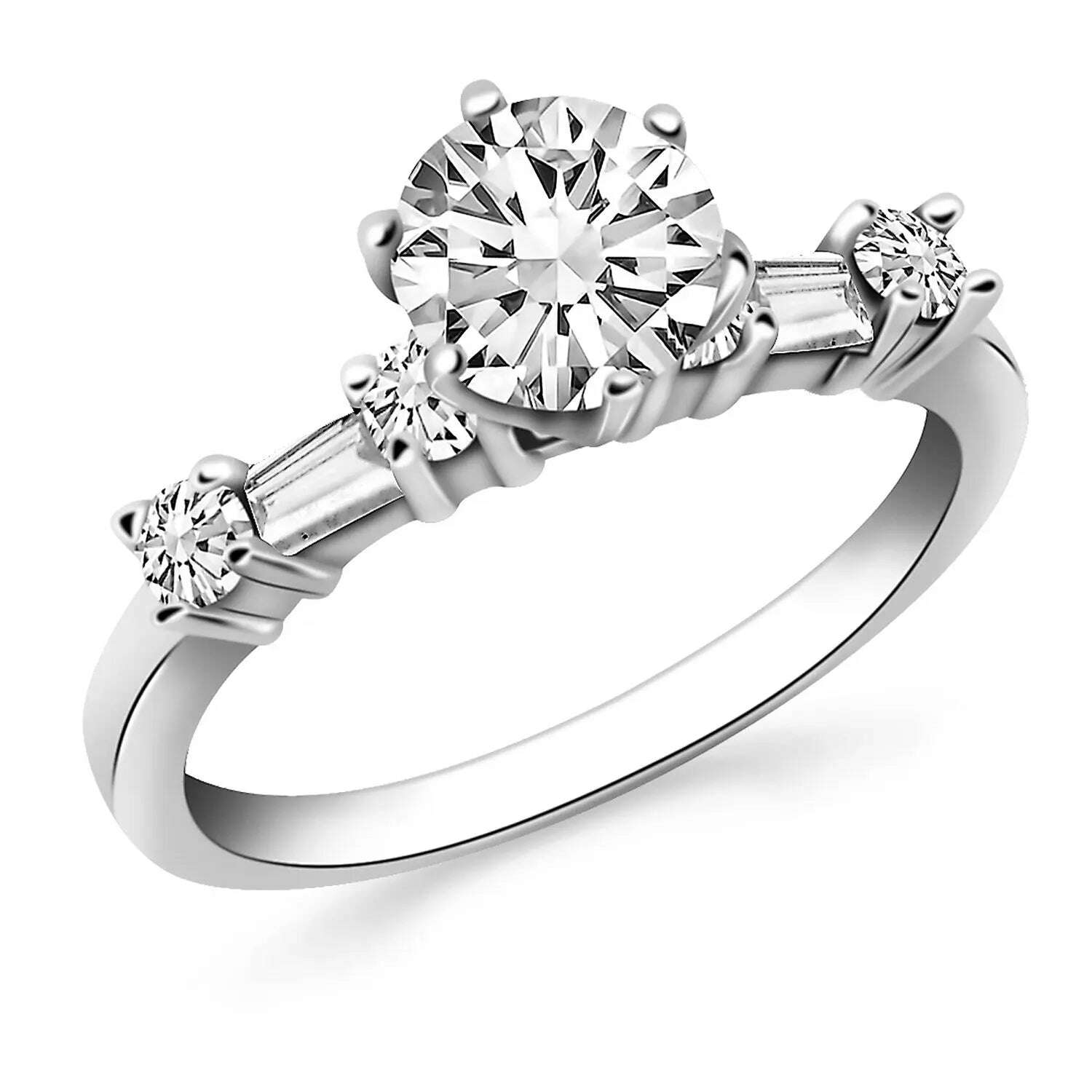 14k-White-Gold-Engagement-Ring-with-Round-and-Baguette-Diamonds-GreatEagleInc-334999092