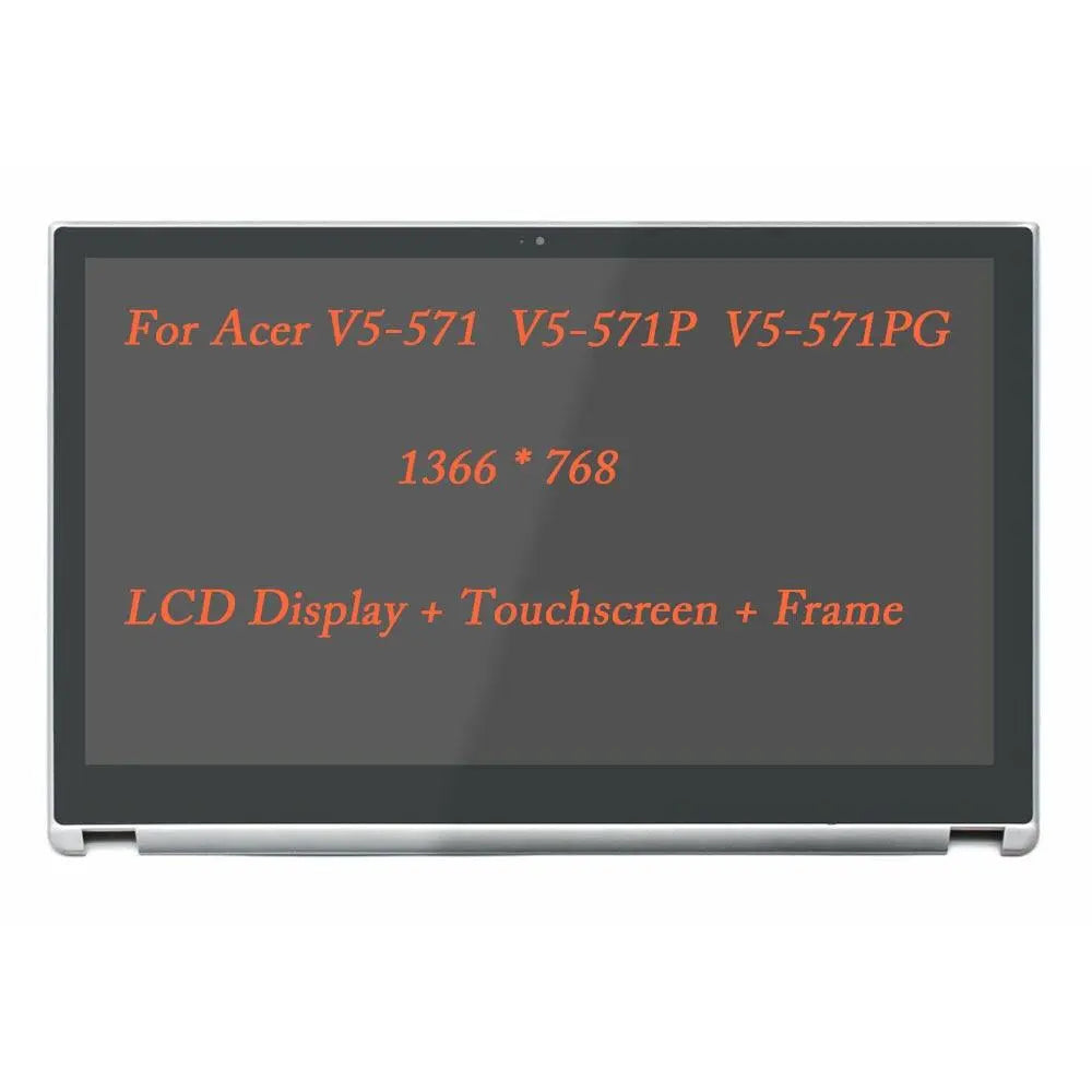 15.6 For Acer V5-571 571P 571PG LCD Touch screen with Frame B156XTN03.1 EDP 30p 1366 Acer laptop Aspire V5 571 Series Assembly