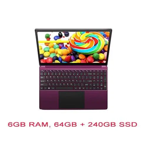 15.6inch 1920*1080 IPS notebook 6GB RAM + 64GB eMMC + optional 240GB SSD quad core aluminium Windows 10 Ultrabook gaming laptop - GreatEagleInc