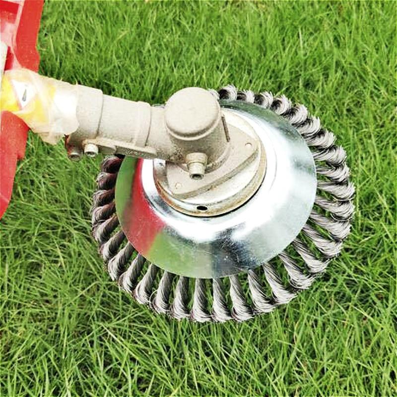 150mm/200mm Steel Wire Trimmer Head Grass Brush Cutter Dust Removal Weeding Plate for Lawnmower Drop shipping Free shipping GreatEagleInc