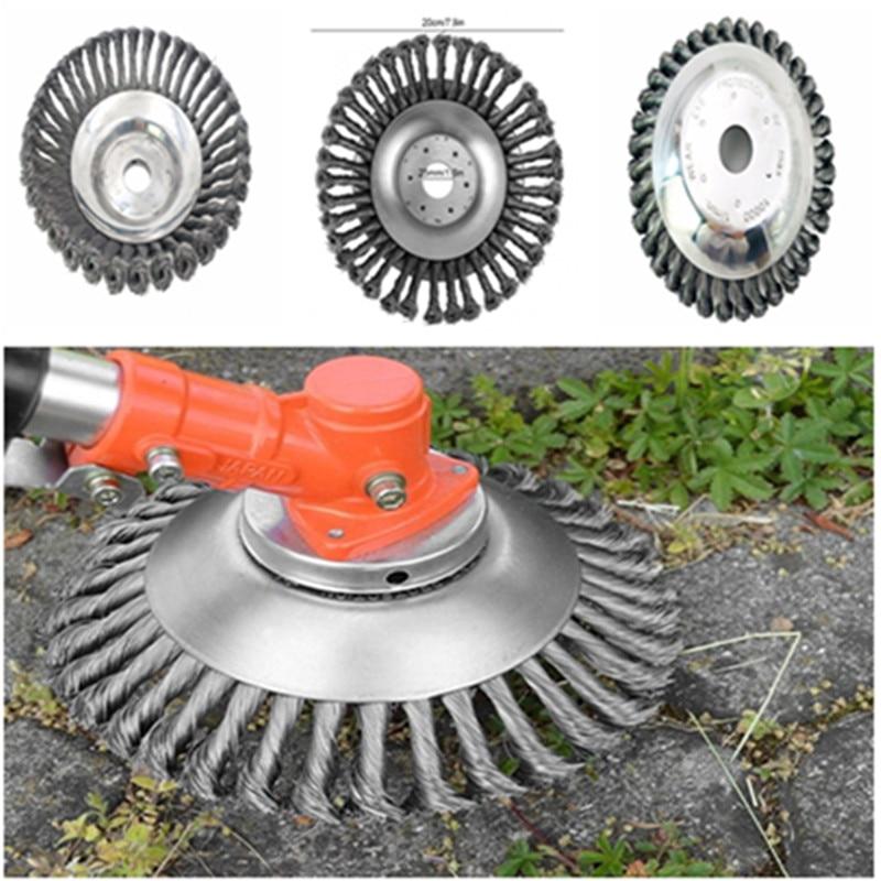 150mm/200mm Steel Wire Trimmer Head Grass Brush Cutter Dust Removal Weeding Plate for Lawnmower Drop shipping Free shipping GreatEagleInc