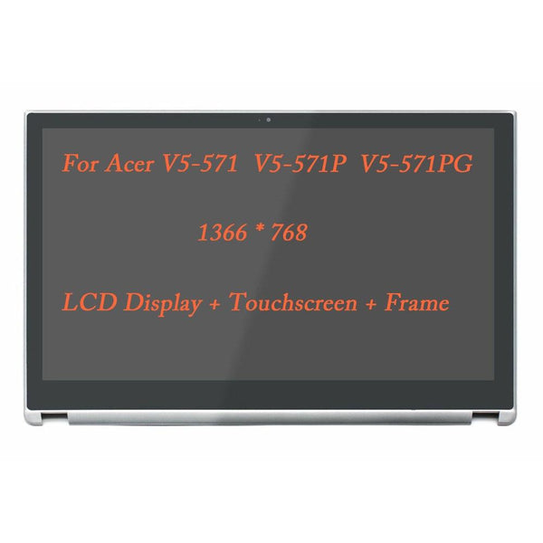 15.6 For Acer V5-571 571P 571PG LCD Touch screen with Frame B156XTN03.1 EDP 30p 1366 Acer laptop Aspire V5 571 Series Assembly GreatEagleInc