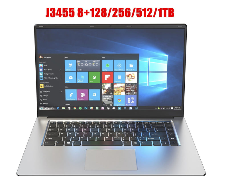 15.6 inch Gaming Laptop With 8G RAM 1TB 512G 256G 128G 64G SSD ROM Laptop Ultrabook intel Quad Core Windows 10 Notebook Computer GreatEagleInc