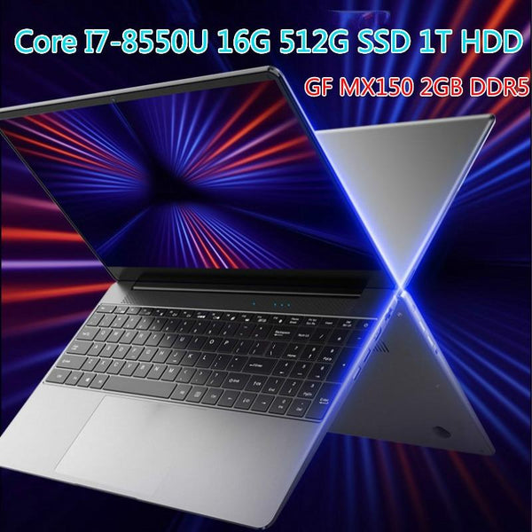 15.6-Inch Narrow Gaming Laptop Core I7-8550U 16G 512G SSD 1T HDD  Exclusive Display Laptop Ultra-Thin Business GreatEagleInc