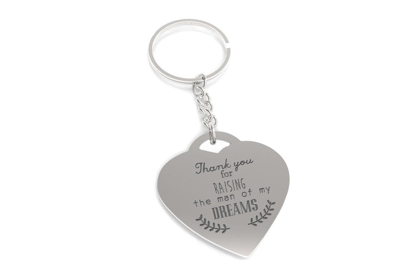Thank You for Raising the Man of My Dreams Key Chain Gift for Mother in Law