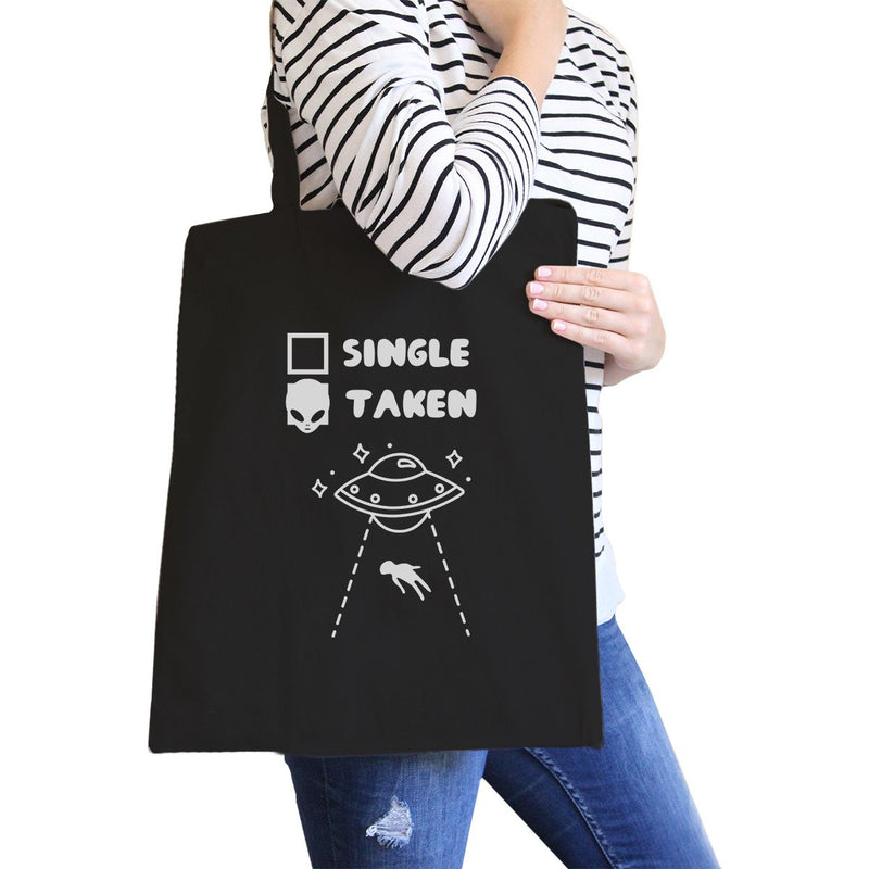 Single Taken Alien Black Cute Shoulder Bag Unique Design Tote