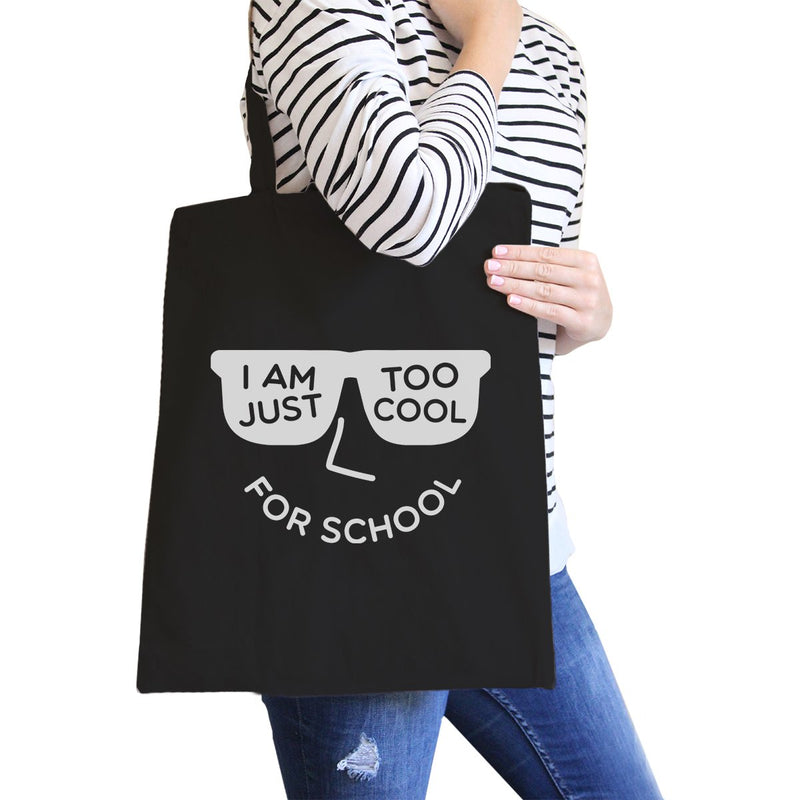 Too Cool For School Black Canvas Bags