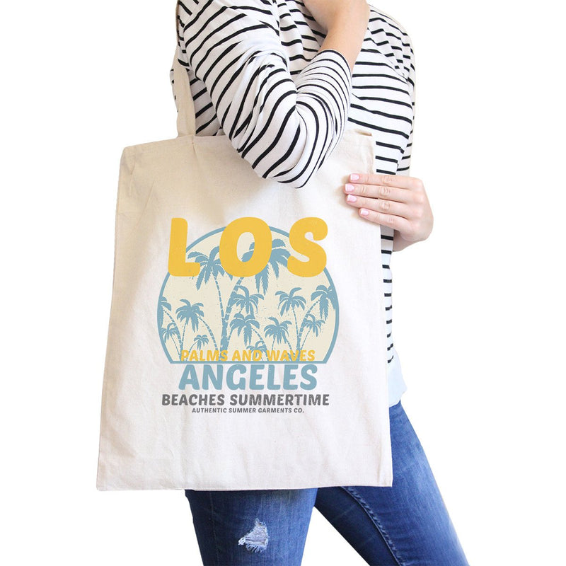 Los Angeles Beaches Summertime Natural Canvas Bags