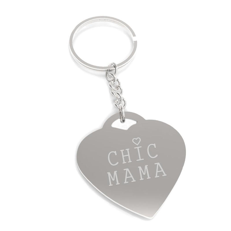 Chic Mama Cute Design Nickel Key Chain Unique Mothers Day Gift Idea