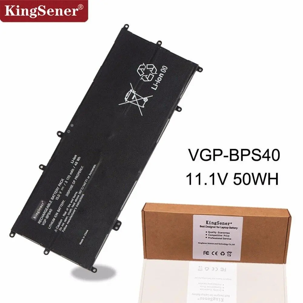 15V 3170mAh KingSener VGP-BPS40 Laptop Battery For SONY Vaio Flip 14A SVF14N SVF 15A SVF15N17CXB VGP-BPS40 Free 2 Years Warranty - GreatEagleInc