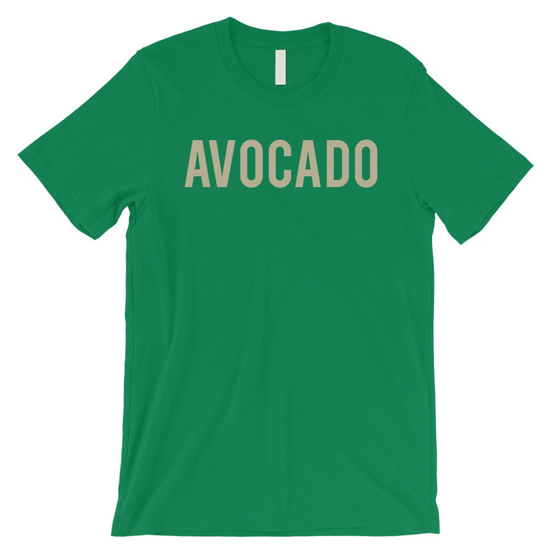 Avocado Letters Mens Green T-Shirt