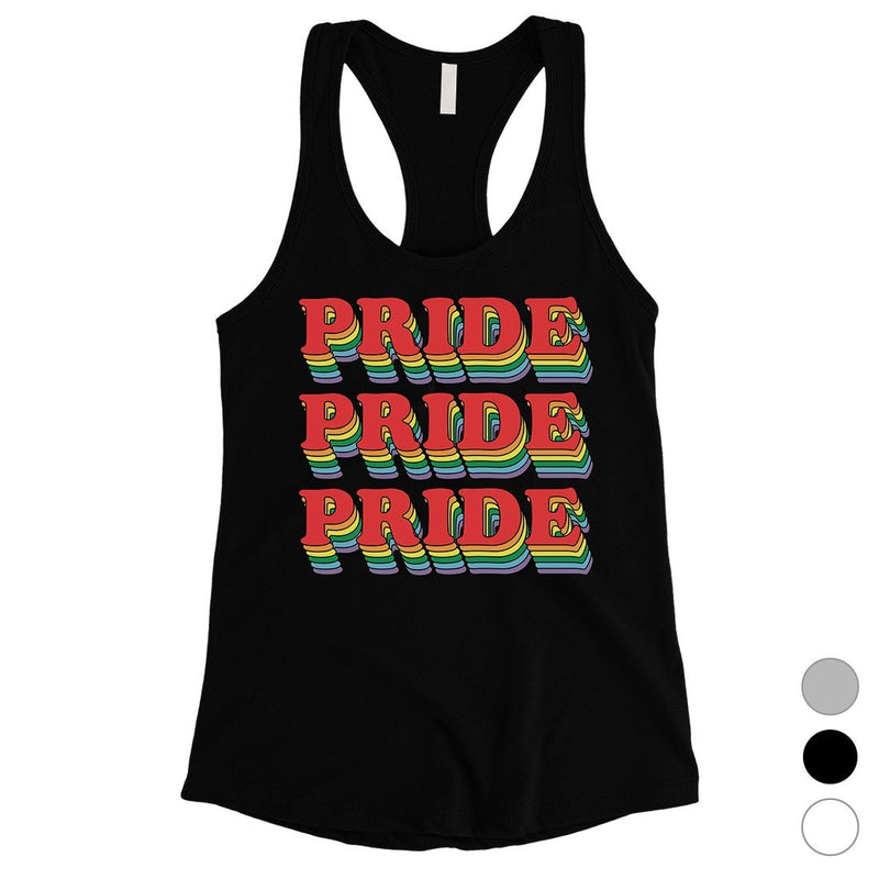 LGBT Pride X3 Rainbow Womens Tank Top