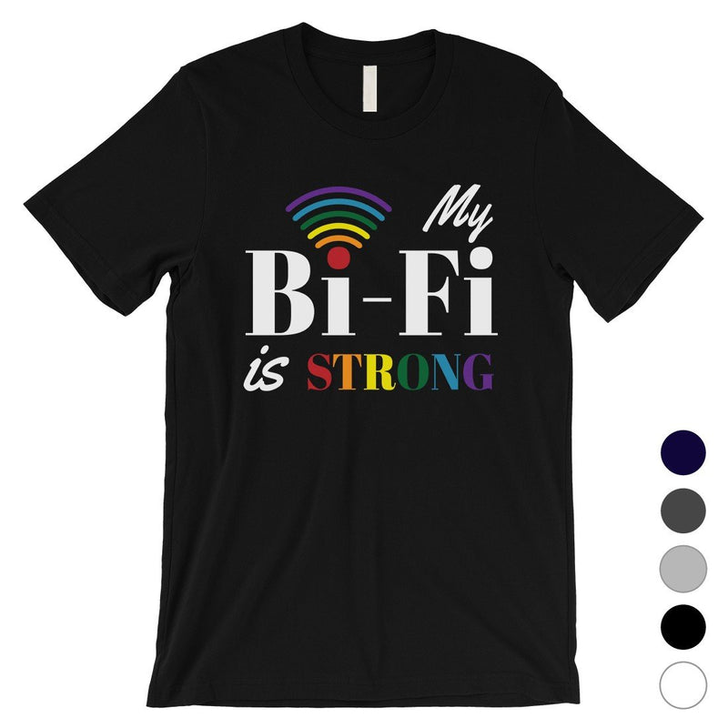 LGBT Bi-Fi Strong Rainbow Mens Shirt