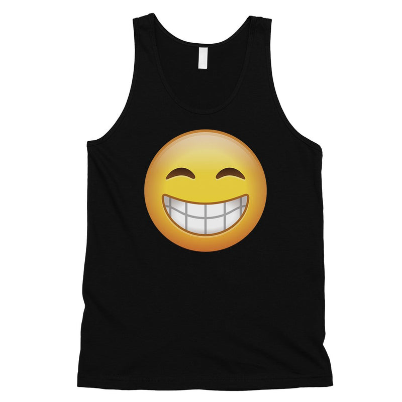 Emoji-Smiling Mens Happy Grateful Cool Halloween Costume Tank Top