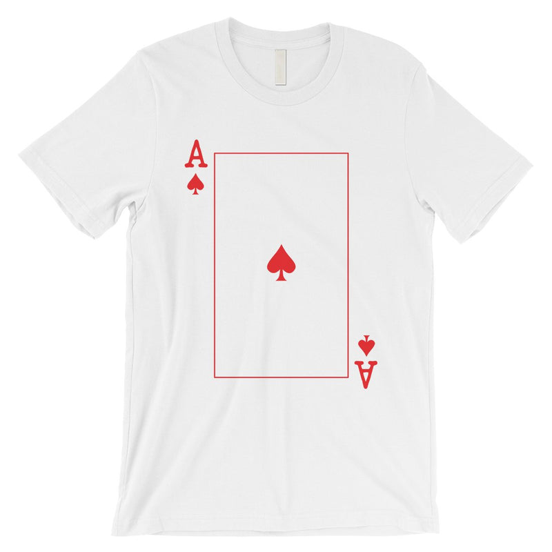Spade Ace Card Funny Mens White T-Shirt