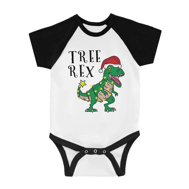 Tree Rex BKWT Baby Baseball Bodysuit