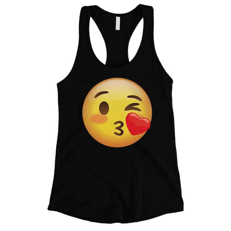 Emoji-Wink Kiss Womens Thoughtful Fancy Kind Tank Top Birthday Gift