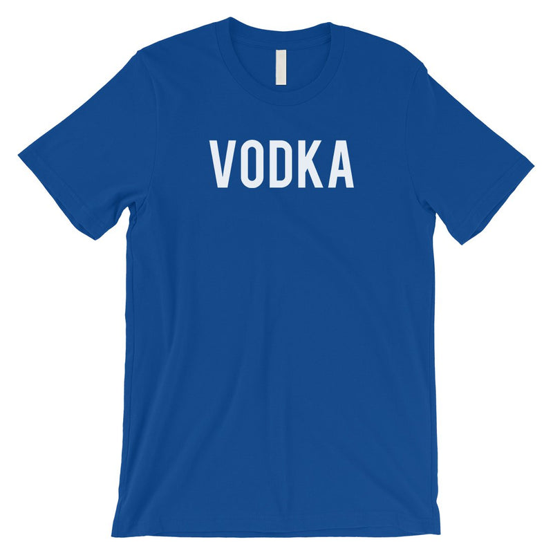Vodka Letters Mens Royal Blue T-Shirt