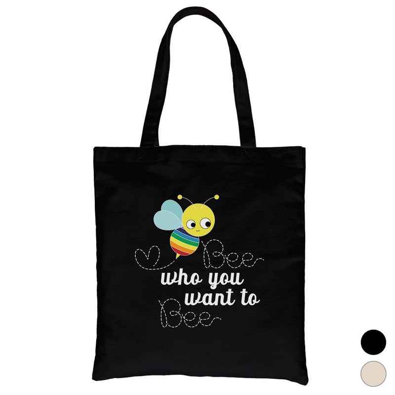 LGBT Bee Who Rainbow Canvas Bag