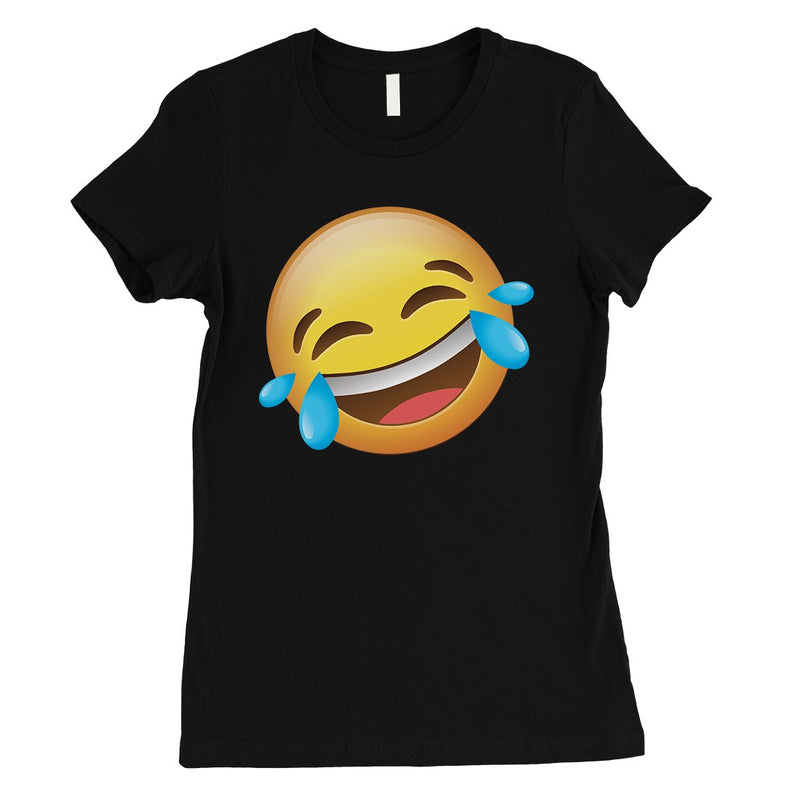 Emoji-Laughing Womens Silly Cool Halloween T-Shirt Gift for Friend