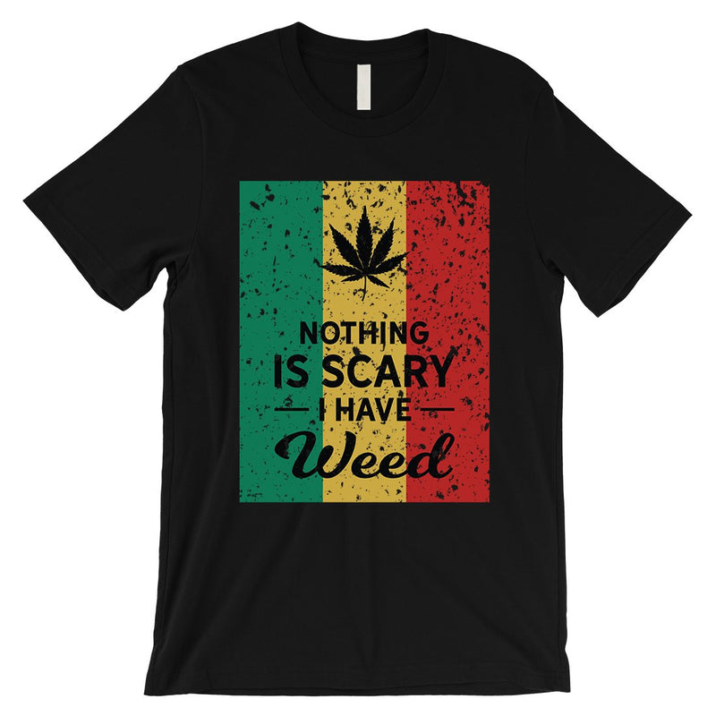 Nothing Scary Weed Mens Relaxed Cool Halloween Costume T-Shirt Gift