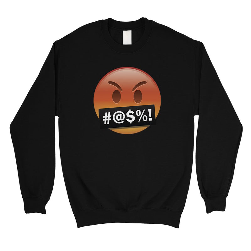 Emoji-Angry Unisex Crewneck Sweatshirt Perfect Funny Halloween Gift