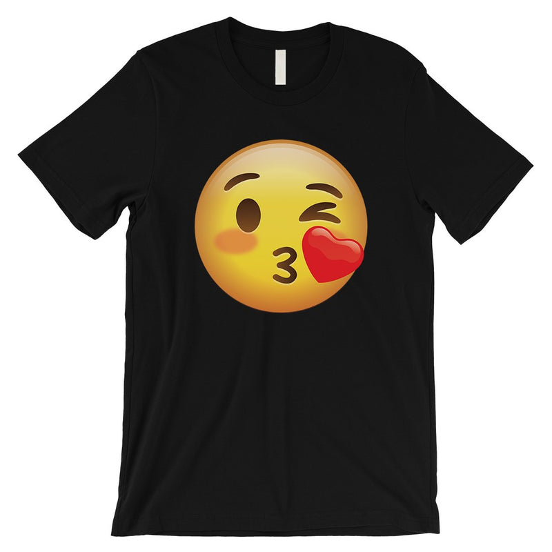 Emoji-Wink Kiss Mens Flirty Loving Thoughtful T-Shirt Friend Gift