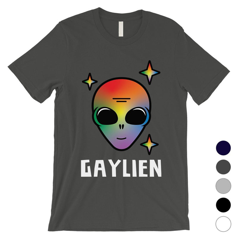LGBT Gaylien Rainbow Alien Mens Shirt