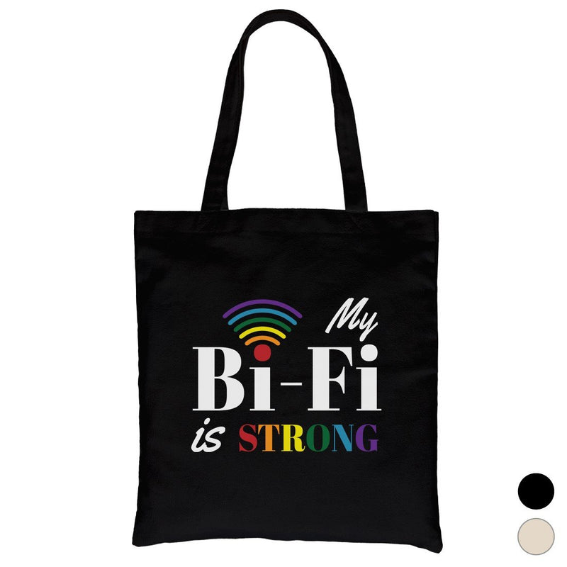 LGBT Bi-Fi Strong Rainbow Canvas Bag