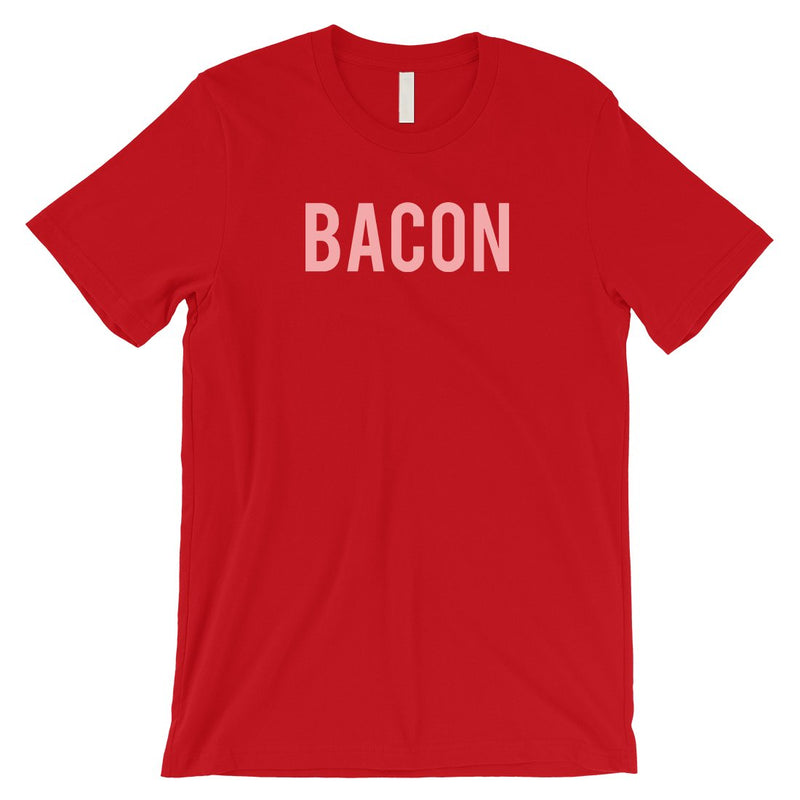 Bacon Letters Mens Red T-Shirt