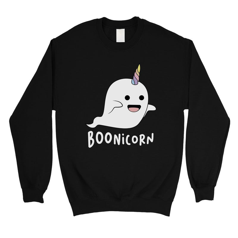 Boonicorn Cute Halloween Ghost Unicorn Unisex Crewneck Sweatshirt