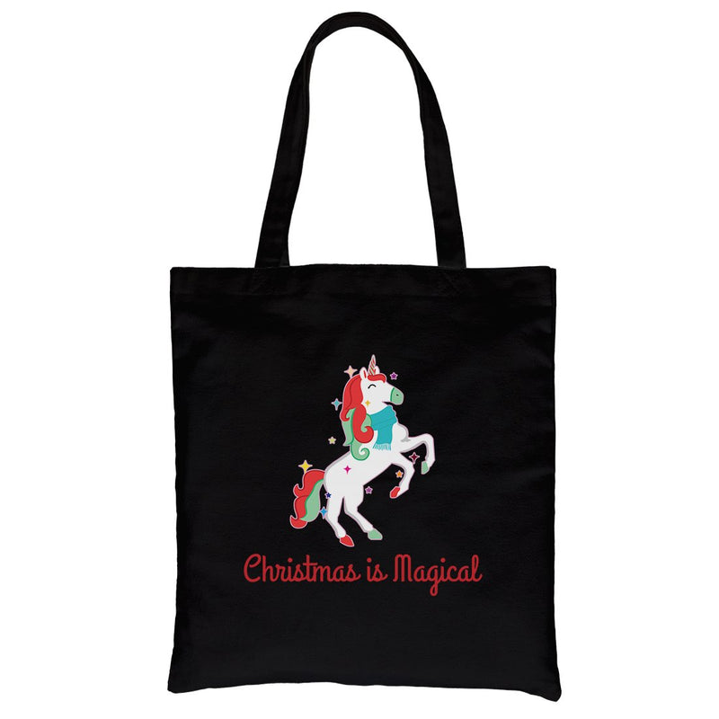 Christmas Magical Unicorn Canvas Bag