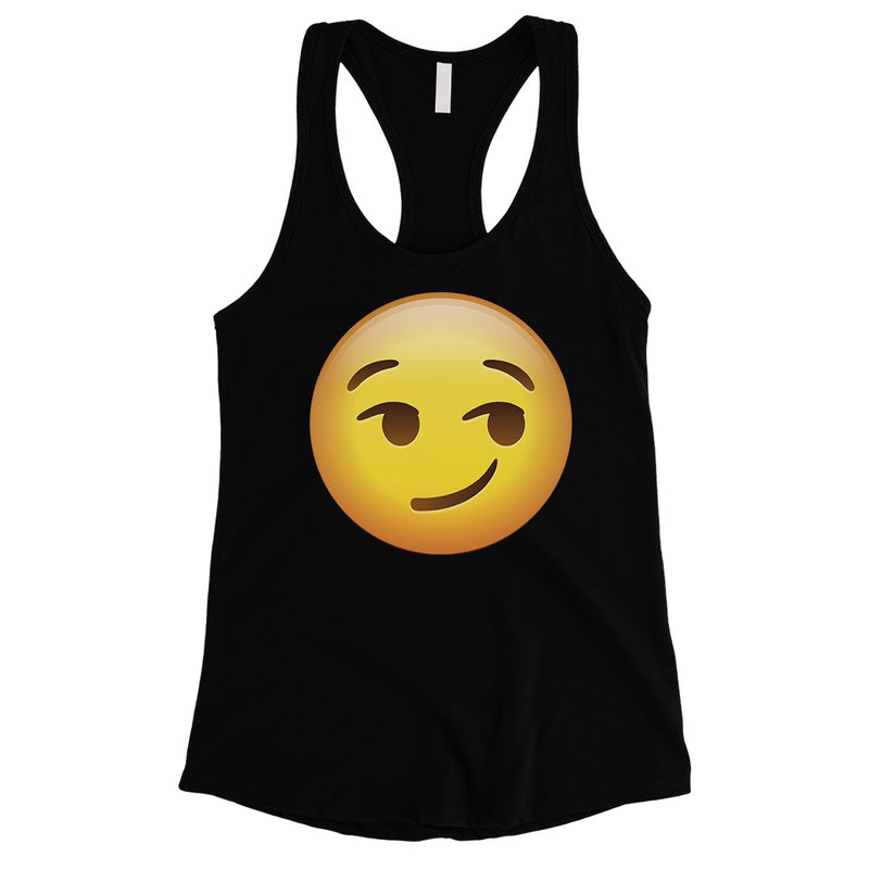 Emoji-Smirking Womens Best Colorful Nice Cool Halloween Tank Top