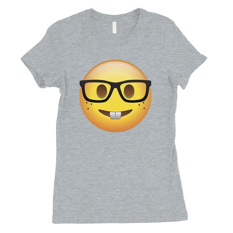 Emoji-Nerd Womens Adorable Great Thoughtful Funny T-Shirt Costume