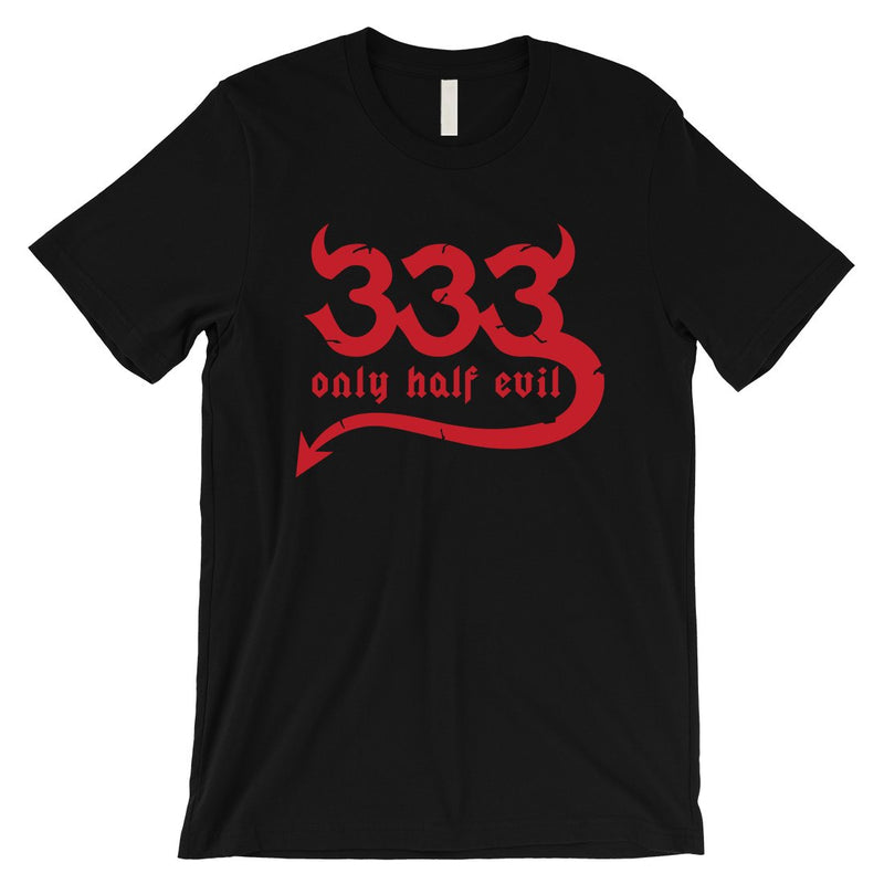 333 Only Half Evil Funny Halloween Costume Cute Mens T-Shirt