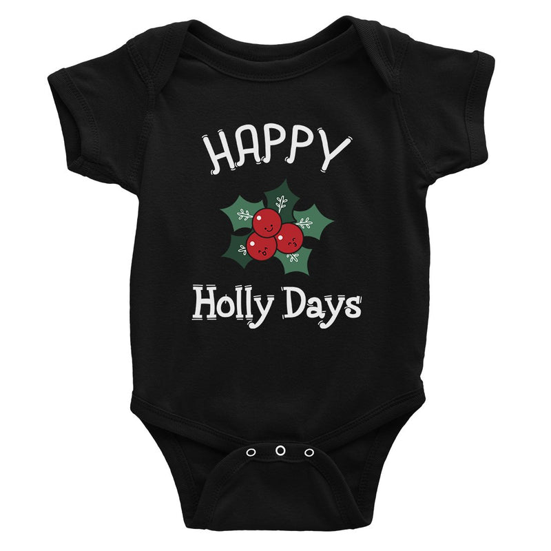 Happy Holly Days Baby Bodysuit
