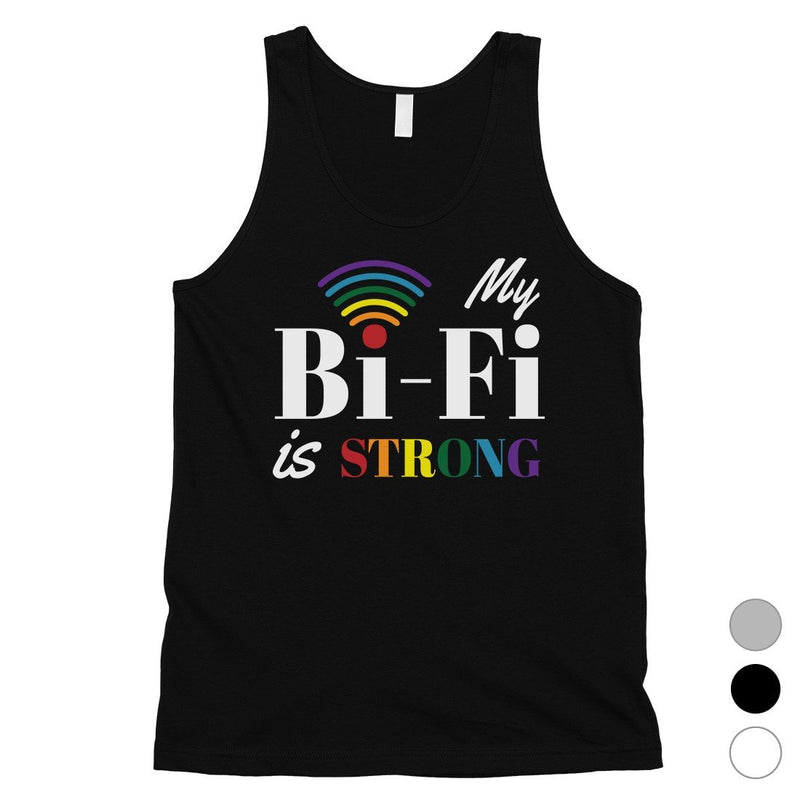 LGBT Bi-Fi Strong Rainbow Mens Tank Top